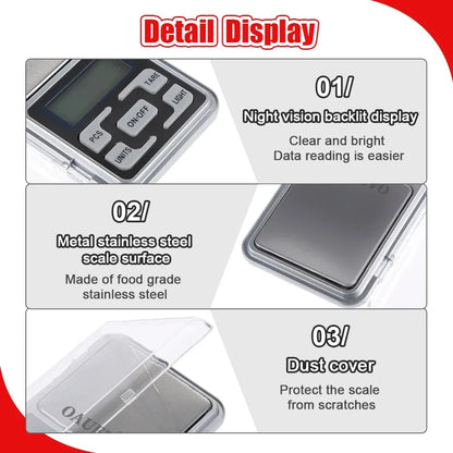 Jewellery Scale | Weight Scale | Digital Weight Machine | weight machine for gold | Electronic weighing machines for Jewellery 0.01G to 200G Small Weight Machine for Shop