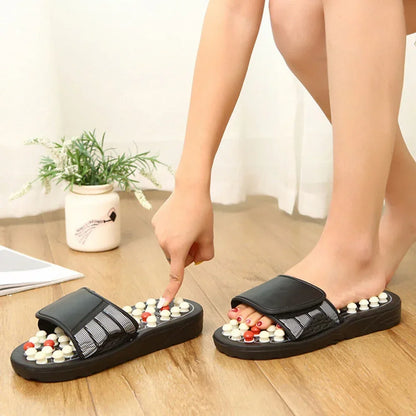 Spring Acupressure and Magnetic Therapy Accu Paduka Slippers for Full Body Blood Circulation Natural Slippers For Men and Women