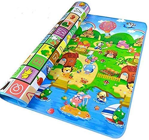 Double Sided Water Proof Baby Play Mat, Play Mats For Kids Large Size (Size - 6 Feet X 4 Feet), Count 1