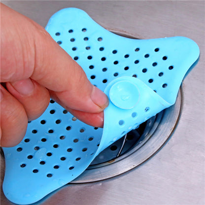 Star Shaped Silicone Bathroom Hair Catcher Sink Filter Drain/Strainer Catcher/Plastic Wash Jali for Kitchen/Wash Basin/Bathroom