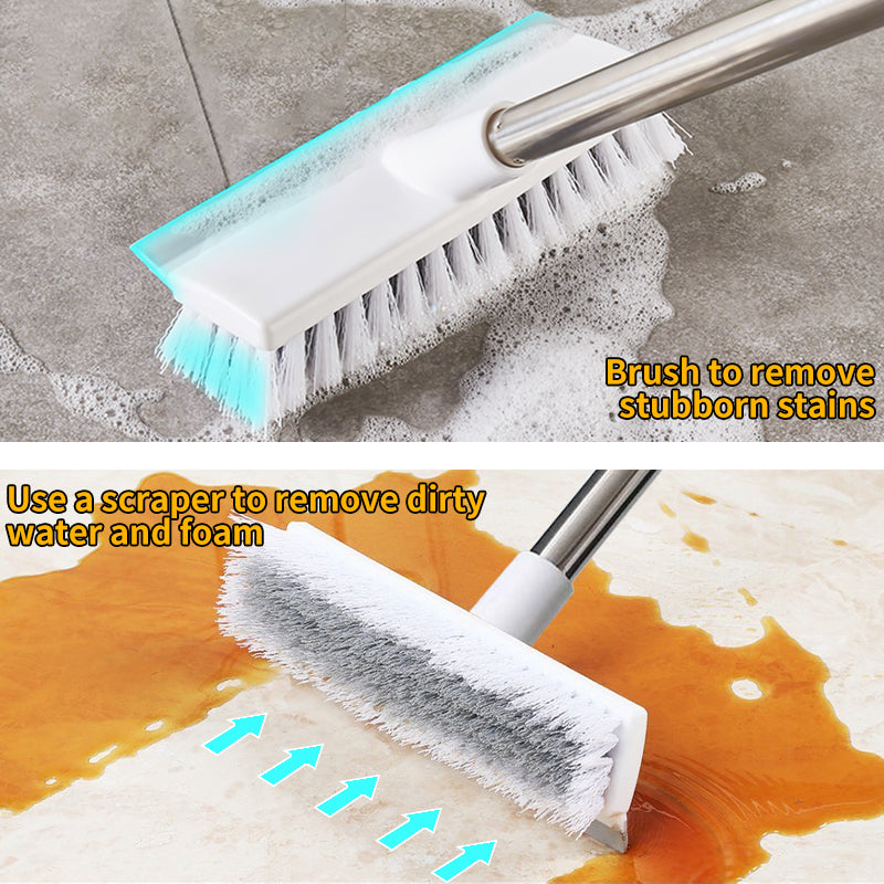 2 in 1 Bathroom Cleaning Brush with Wiper