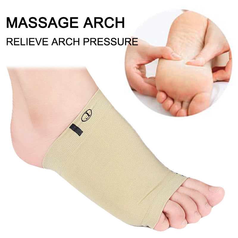 Flat Foot Arch Support for Men & Women | Medial Arch Support for Flat Feet Correction Sleeve with Cushion | Plantar Fasciitis Leg Foot Pain Relief Product