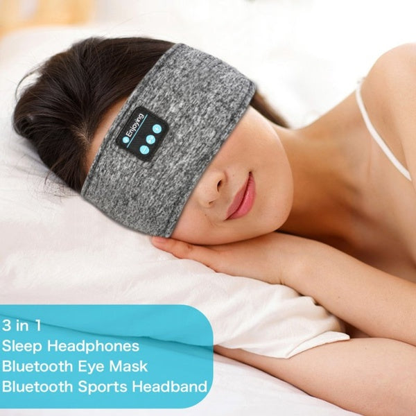 Bluetooth Sleeping Eye Mask Wireless Music Sleeping Headphones for Side Sleepers Sleep Mask with Headphones Wireless Music Eye Mask Sleep Headphones Bluetooth 5.0 Wireless