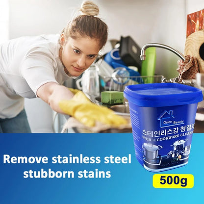 Cookware Cleaner Powder | Stainless Steel Cleaning Paste Remove Stains from Pots Pans Multi-Purpose Cleaner