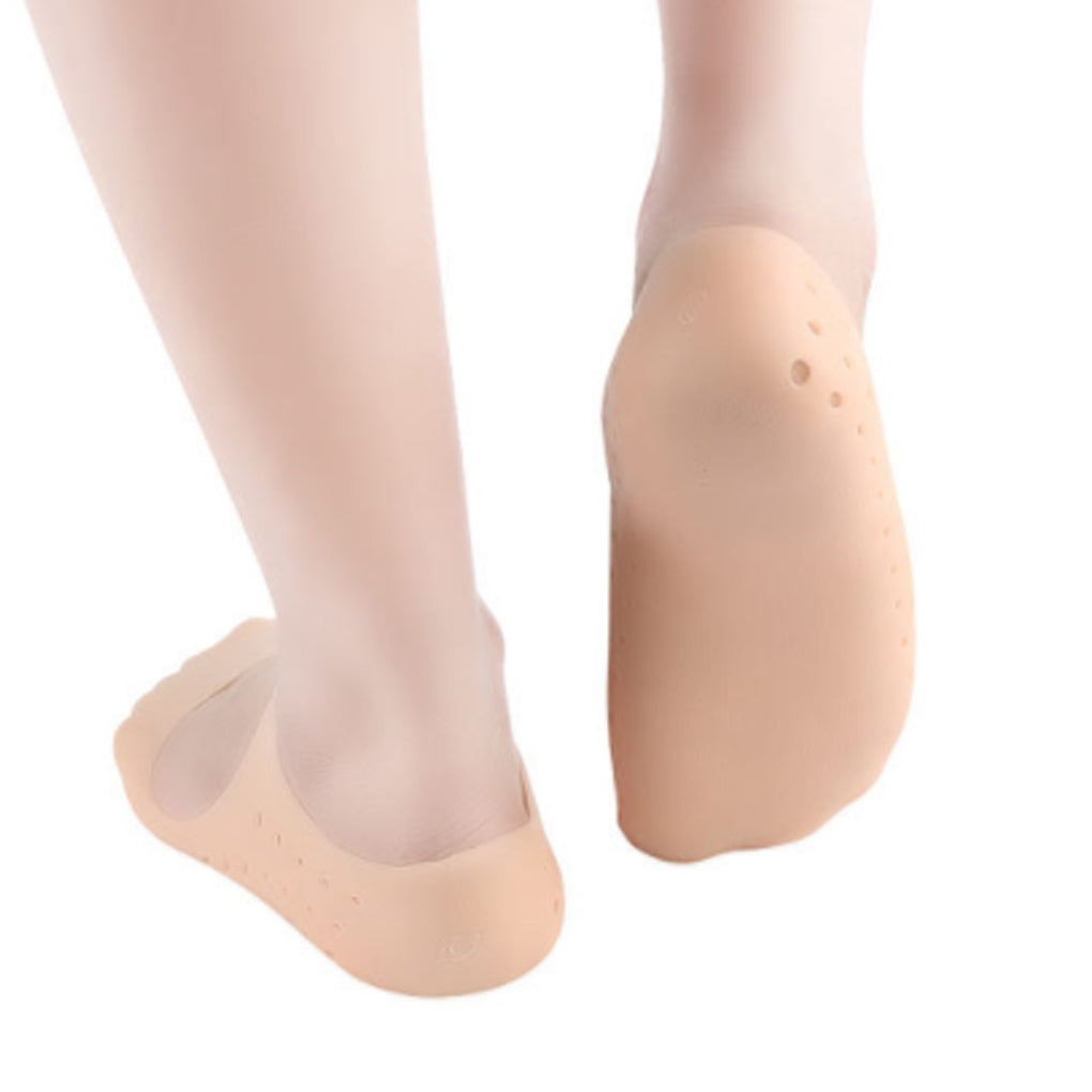 Silicone Full Heel Socks Full Length Silicone Protector Moisturizing Socks for Foot-Care and Heel Cracks for cracked feet,heel pad for heel pain,anti crack heel socks