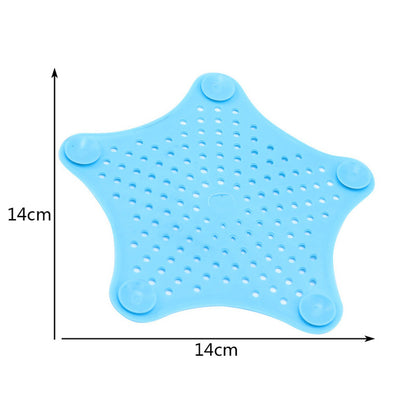 Star Shaped Silicone Bathroom Hair Catcher Sink Filter Drain/Strainer Catcher/Plastic Wash Jali for Kitchen/Wash Basin/Bathroom