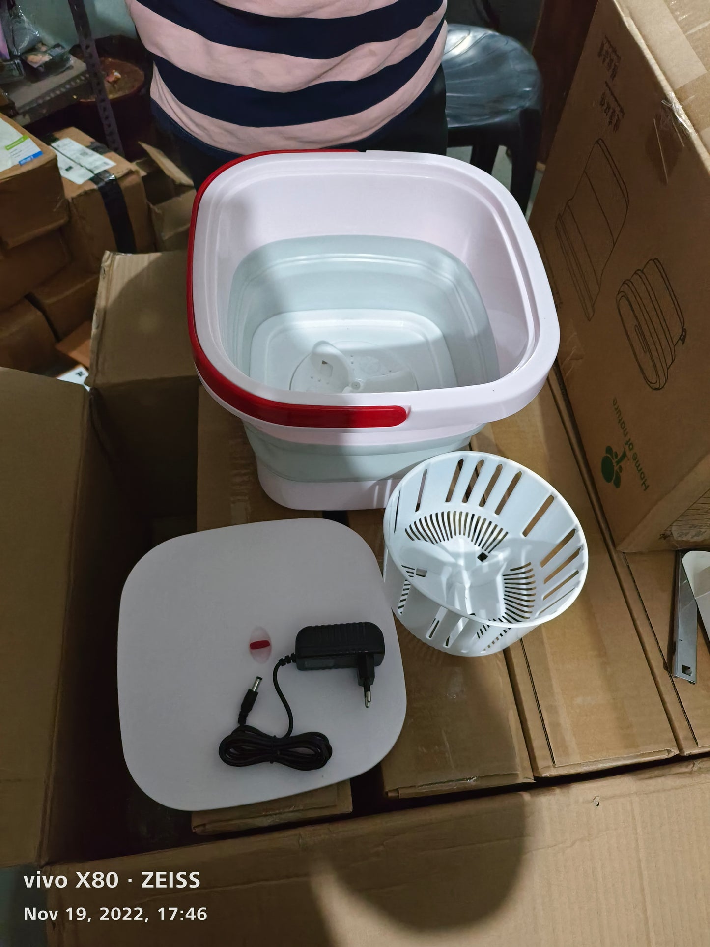 FOLDING PORTABLE WASHING MACHINE