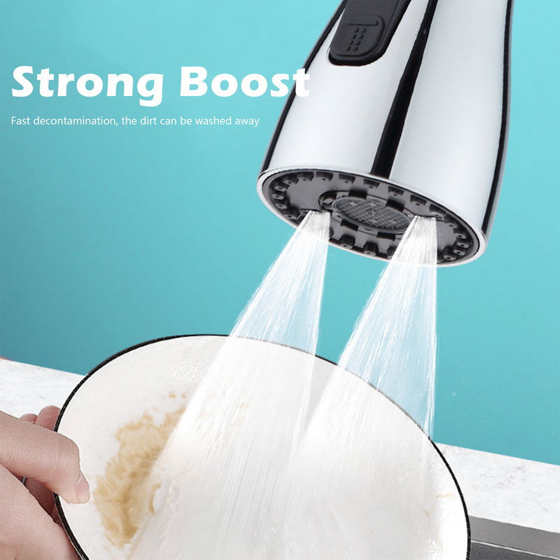 3-Function Kitchen Sink Flexible Faucet Extension