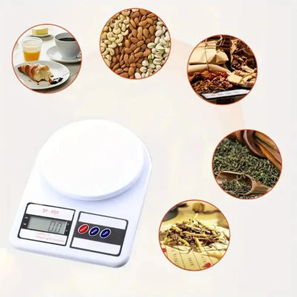 Digital Kitchen Food Weighing Scale For Healthy Living, Home Baking, Cooking, Fitness & Balanced Diet. | Weighing Scale With Digital Display Atom SF 400 10Kg x 1gms with 2 Batteries Included