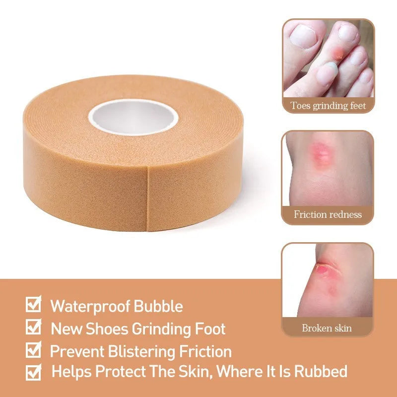 Waterproof Rolls Foot Care Sticker Heel Grip Tape Hand Foot Care Protector Anti Slip Feet Pad Heel Insole Cushion Shoe Insert for Skin Tape