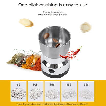 Stainless Steel Nima Multifunctional Grinder Smash Machine Coffee Beans Electric Grinder and Coffee Maker Household Electric Mixer Grinder