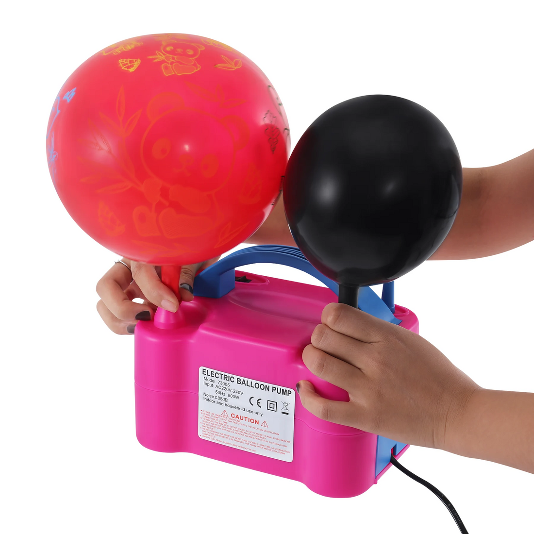 Dual Nozzle Electric Air Balloon Pump Machine- Balloon Pump, Balloon Blower Machine Ideal for Party and Decorations, Time-Saving Balloon Machine Inflator