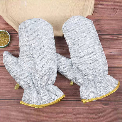 Gloves Magic Silicone Dish Washing Gloves, Silicon Cleaning Gloves, Silicon Hand Gloves for Kitchen Dishwashing and Pet Grooming, Great for Washing Dish, Car, Bathroom