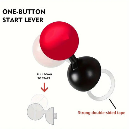 Push Button Start Lever, Car Push to Start Button Rocker, Car Engine Start Stop Button Joystick, Full Ball-bar Rocker Car Button Automotive One-Touch Start Button Cover Protector