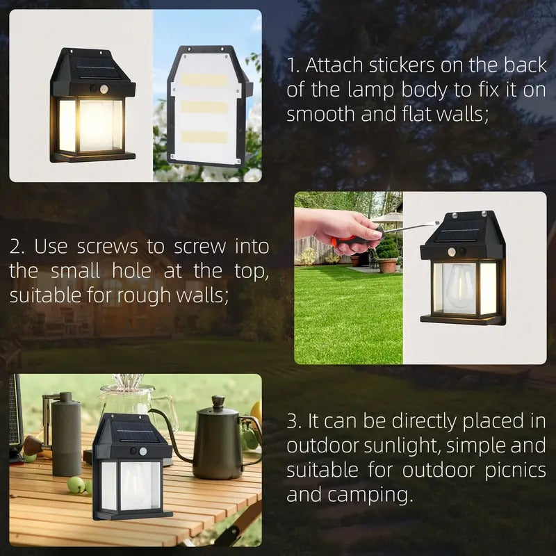 Solar motion Wall Bulb