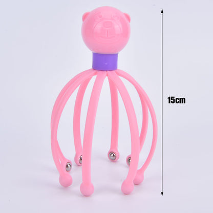 Octopus Scalp Head Massager 1 PCS Scalp Massager Headache Relief Balls Stress Relaxation Head Massage Scratcher Head Massager Octopus Scalp Spa Healing Hair Massager