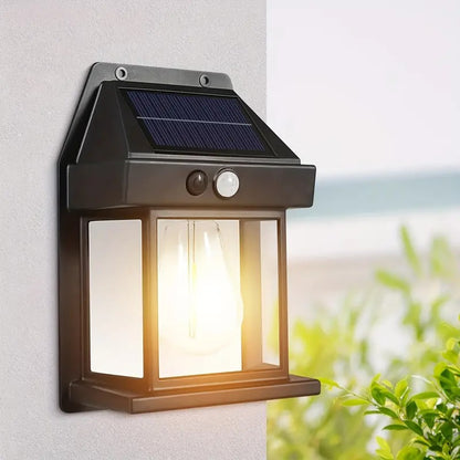 Outdoor Solar Lights with Motion Sensor Solar Powered Wireless Waterproof Night Spotlight for Outdoor/Garden Wall, Solar Lights for Home Electric Lantern (Bulb)