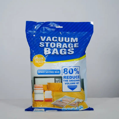 5 Pcs Vacuum Bags for Travel with Hand Pump,Airtight,Reusable Space Saver Compression Storage Bags for Packing,Sealer Bags with Ziplock for Cloths, Comforters,Blanket