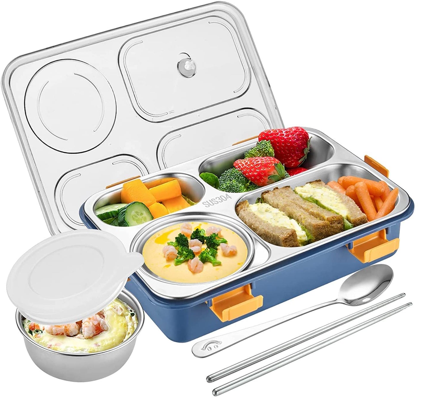 4 COMPARTMENT LUNCH BOX