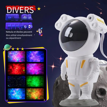 Astronaut Galaxy Star Projector with Remote Control| 360° Adjustable Light Projector Timer Kids Astronaut Nebula Night for Kids, Gifts, Gaming Room & Party