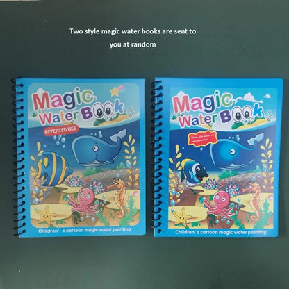 Water Magic Book, Magic Doodle Pen, Coloring Doodle Drawing Board Games for Kids, Educational Toy for Growing Kids