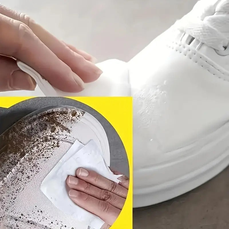 Shoe Wipes Sneaker Wipes Instant Wipes Sneaker Wipes for Shoes Quick Remove Dirt Stain Shoe Cleaner Wipes Shoe Wipes for Sneakers