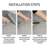 3-in-1 Bathroom Cleaning Brush with Wiper