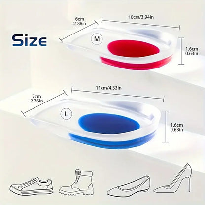 Silicon Gel Heel Cushion Insoles