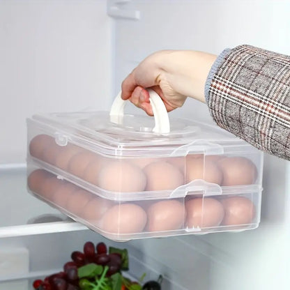 48 Grid Large Capacity Egg Box, Egg Carrier Container, Egg Storage Case, Eggs Tray Holder with Lid