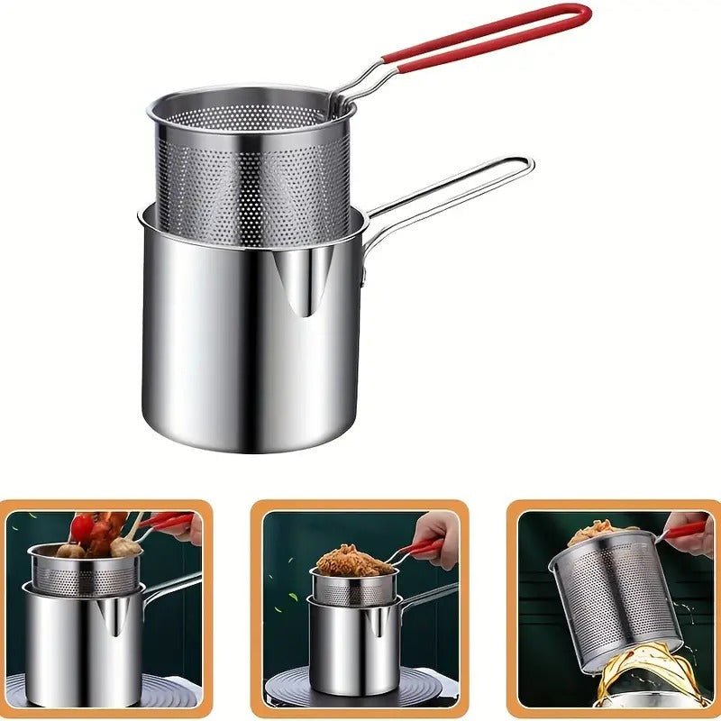 Deep Frying Pot With Basket