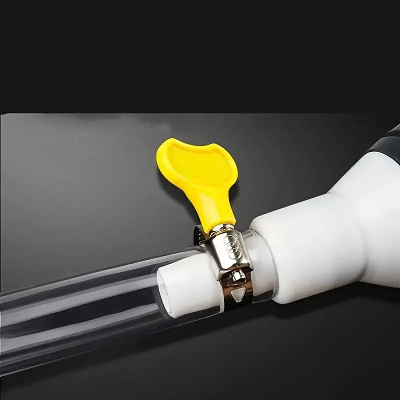 Fuel Transfer Pump, Oil Transfer Pump, High Flow Siphon Hand Oil Pump, Portable Manual Car Fuel Transfer Pump for Petrol Diesel Oil Liquid Water Fish Tank with 2M Syphon Hose