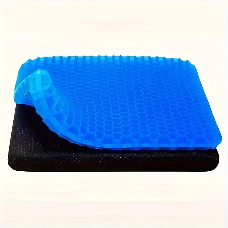 Egg Gel Seat Cushion, Breathable Gel Cushion Chair Pads with Non-Slip Cover for Home Office Car Wheelchair, Honeycomb Design As Seen On TV-1PCS