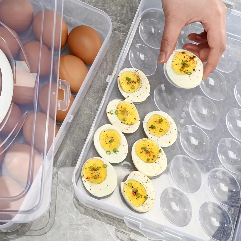 48 Grid Large Capacity Egg Box, Egg Carrier Container, Egg Storage Case, Eggs Tray Holder with Lid