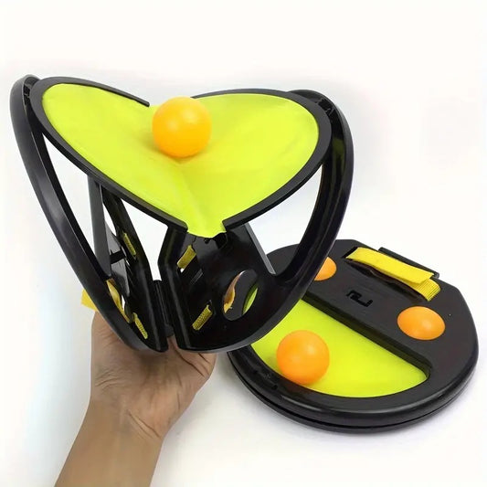 2 pcs Squap Fun Toy Catch & Throw Ball Games for Kids -Catching Game Ball Throwing Fun Game Catcher & Ball for Playing Indoor Outdoor - Multicolor