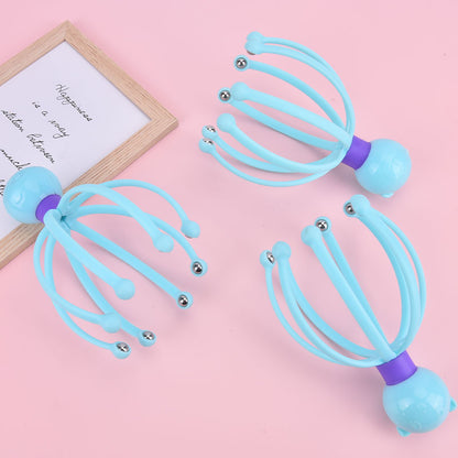 Octopus Scalp Head Massager 1 PCS Scalp Massager Headache Relief Balls Stress Relaxation Head Massage Scratcher Head Massager Octopus Scalp Spa Healing Hair Massager