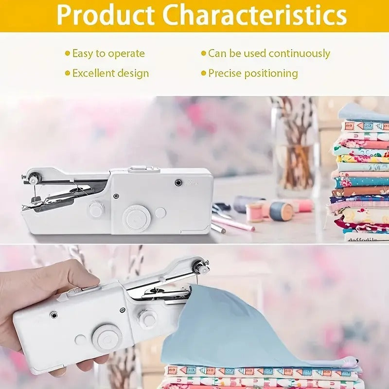 Electric Handy Stitch Mini Hand Sewing Machine Stapler Style Mini Machine Home Tailoring Silai Machine Emergency Stitching Handheld Sewing Machine For Emergency Stitching