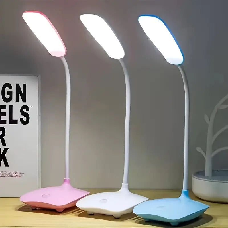 Plastic Desk Lamps for Study Table, Rechargeable USB Warm Light Led Children Eye Protection Lamps, Desk Lamp for Work from Home Yellow Color Light