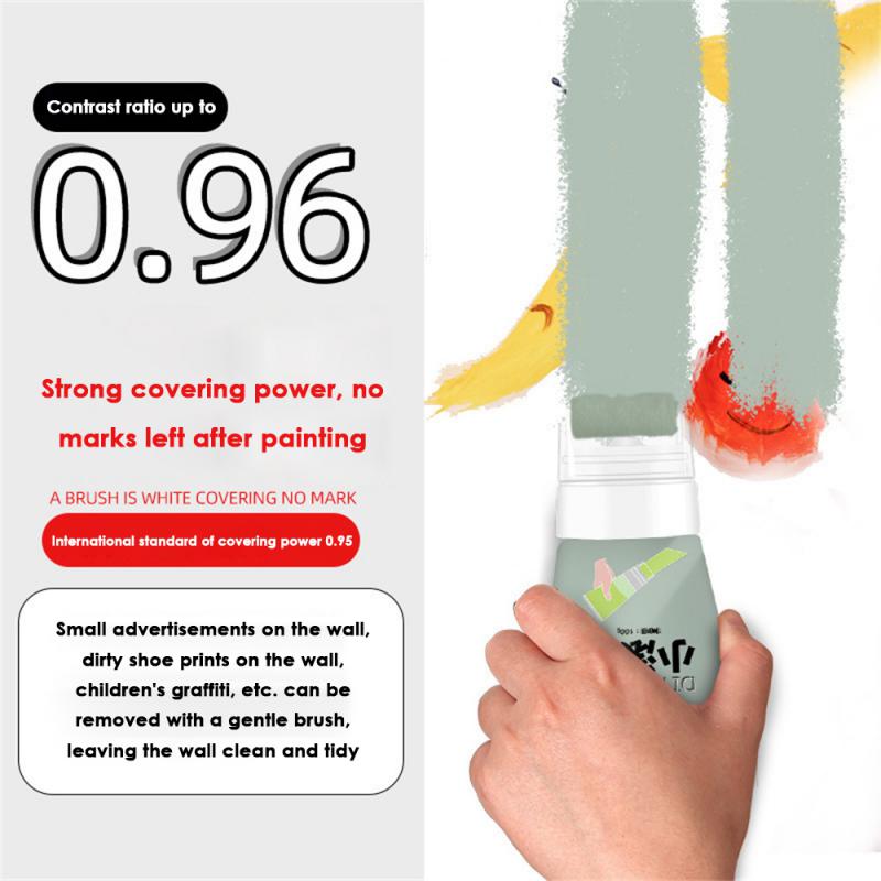 Home Arts Small Rolling Brush Wall Paint, Wall Paint Repair Paste Roller, Wall Repair Cream Rolling Brush, Eco-Friendly Graffiti Paint for DIY Repair