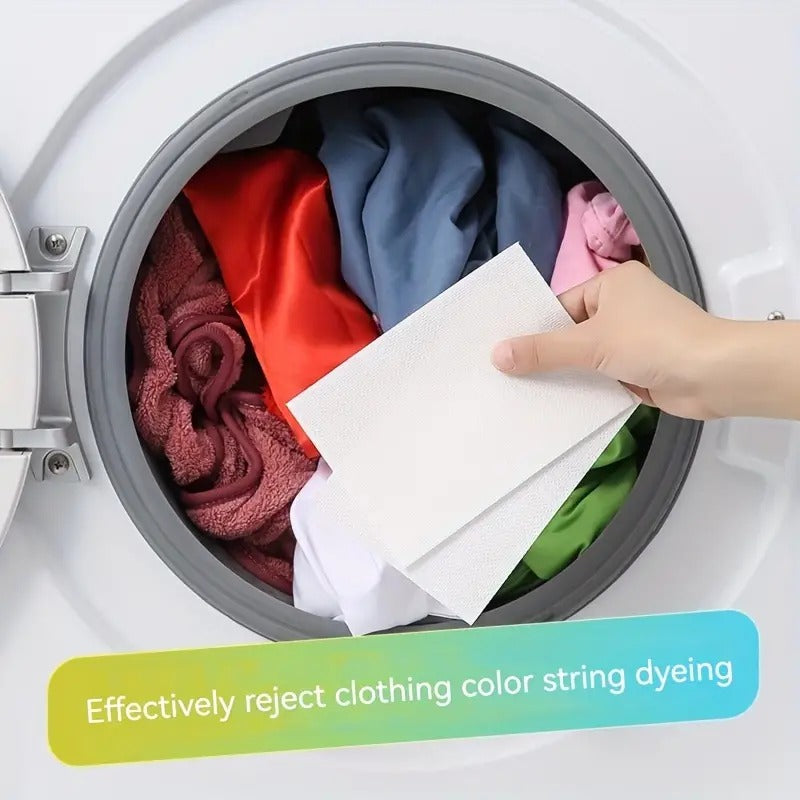 Fabric Clothes Color Absorb Paper for Washing Machine | Colour & Dirt Catcher anti-String Dyeing Laundry Paper Washing Machine Anti Dyeing Color Absorption Paper Wipe