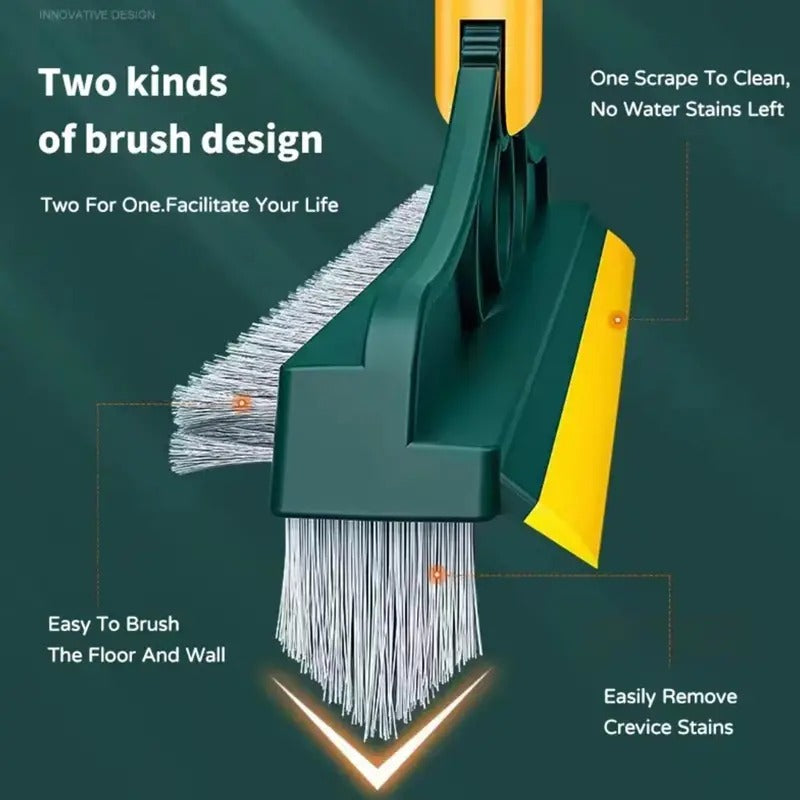 3-in-1 Bathroom Cleaning Brush with Wiper