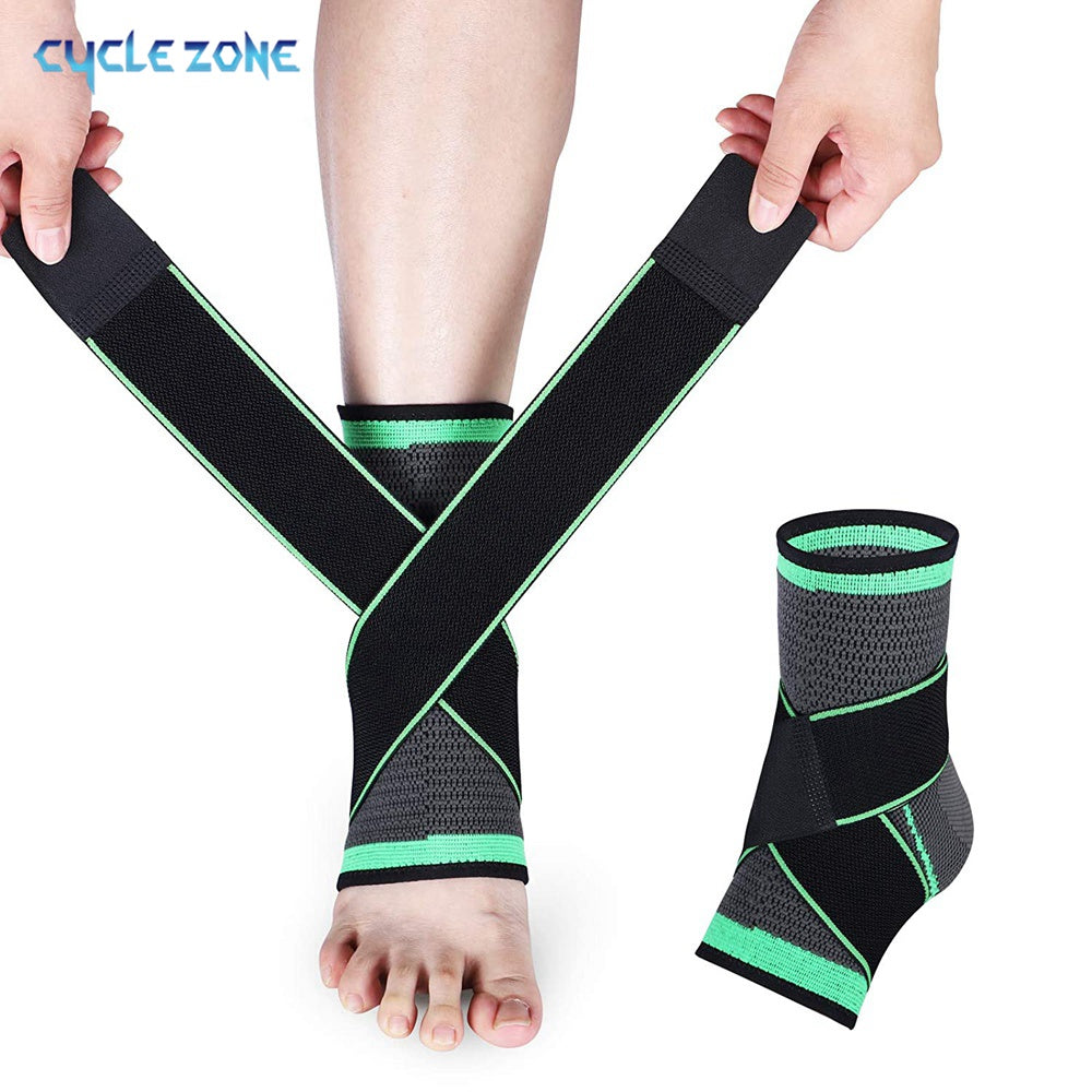 Ankle Braces, Adjustable Compression Ankle Support Men & Women, Strong Ankle Brace Sports Protection, Stabilize Ligaments-Eases Swelling And Sprained Ankle, One Size Fits All