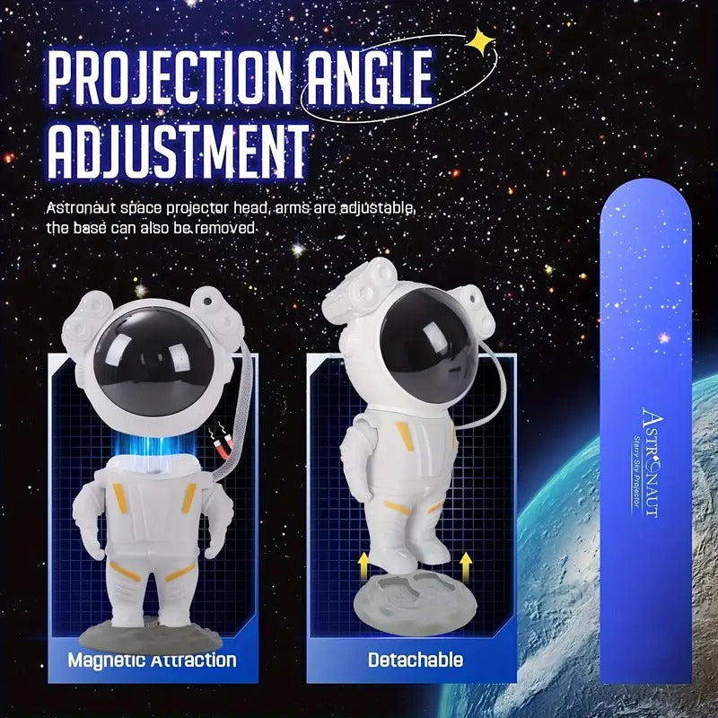 Astronaut Galaxy Star Projector with Remote Control| 360° Adjustable Light Projector Timer Kids Astronaut Nebula Night for Kids, Gifts, Gaming Room & Party