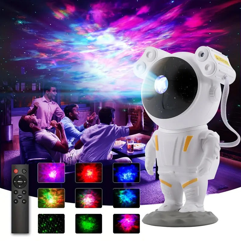 Astronaut Galaxy Star Projector with Remote Control| 360° Adjustable Light Projector Timer Kids Astronaut Nebula Night for Kids, Gifts, Gaming Room & Party