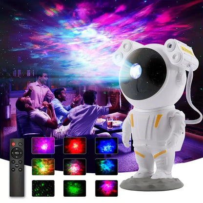 Astronaut Galaxy Star Projector with Remote Control| 360° Adjustable Light Projector Timer Kids Astronaut Nebula Night for Kids, Gifts, Gaming Room & Party