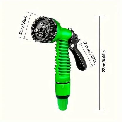 Plastic 15M Water Spray Jet Gun Hose Pipe for Garden/Car/Bike/Home/Pet Wash Pressure Washer (Multicolour)