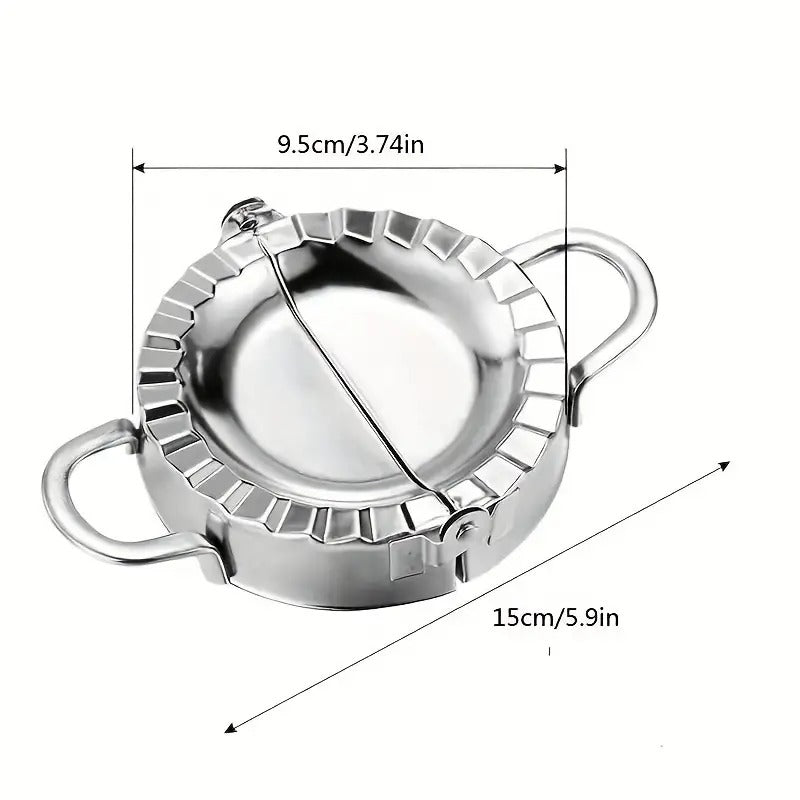 Stainless Steel Dumpling Maker(Momos Maker) Dough Press Mould Wrapper Dough Cutter for Kitchen Making Tools