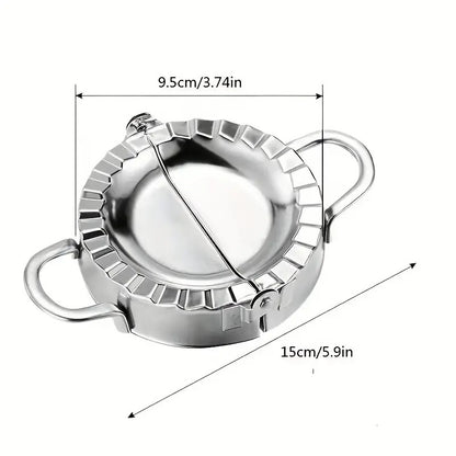 Stainless Steel Dumpling Maker(Momos Maker) Dough Press Mould Wrapper Dough Cutter for Kitchen Making Tools