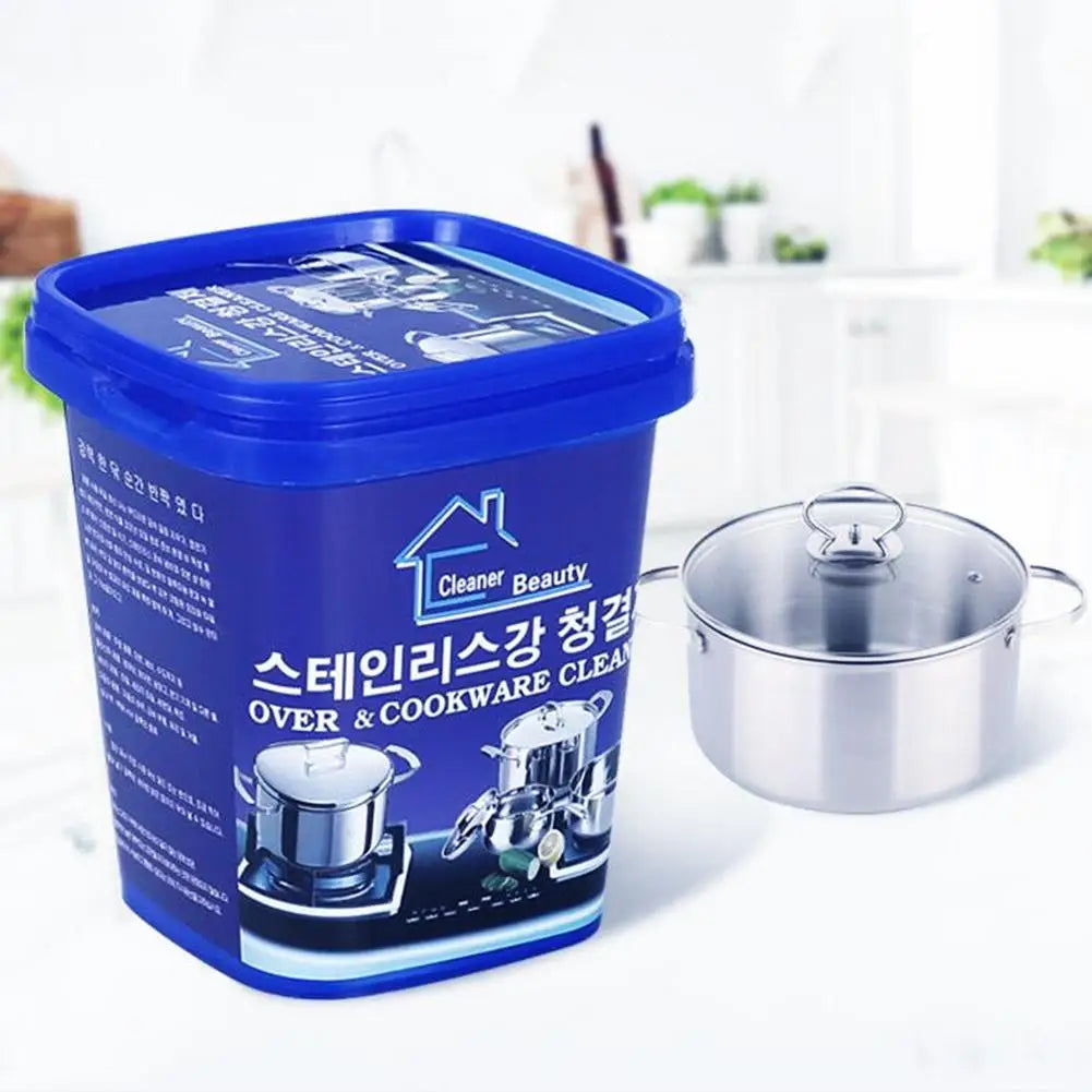 Cookware Cleaner Powder | Stainless Steel Cleaning Paste Remove Stains from Pots Pans Multi-Purpose Cleaner