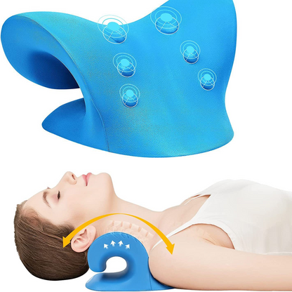 Neck and Shoulder Relaxer for Tmj Pain Relief and Cervical Traction Device for Spine Alignment | Neck Stretcher Chiropractic Pillow for Neck Pain Relief (