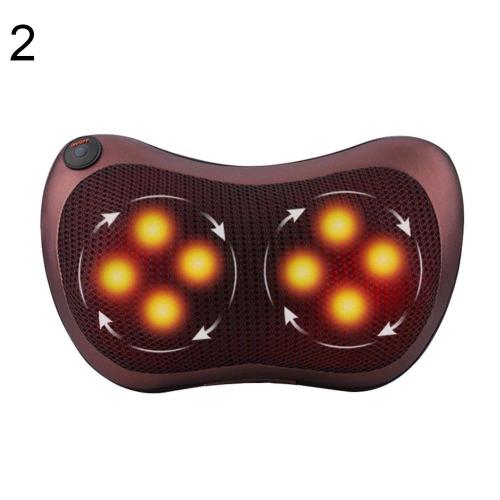 Back and Neck Massager, Shiatsu Neck Massager Pillow with Heat, 6 Rotating Knots for Waist, Legs, Foot, Body Pain Relief, Relaxation at Home, Office, Car